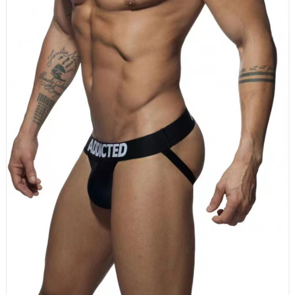 Мужские трусы джоки черные Addicted AD4014-2