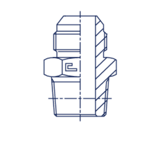 Штуцер FC JIC 7/16 - NPTF 1/8