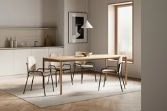 Стол обеденный saga, 75х150 см, ясень