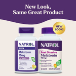 Мелатонин Natrol, быстрорастворимый, цитрусовый вкус, 10мг, 100 таблеток