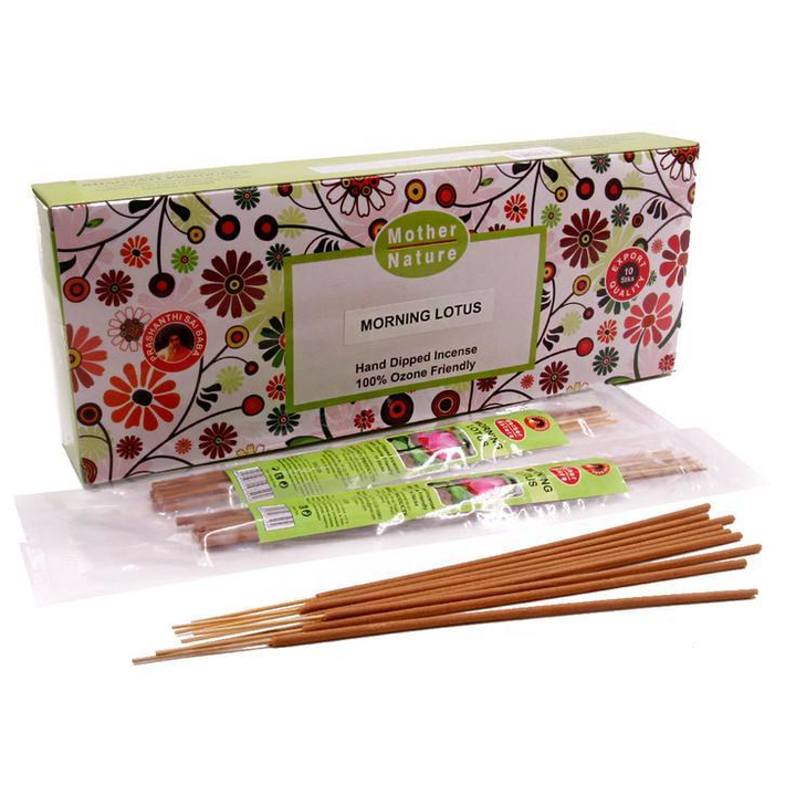 Mother Nature Morning Lotus Благовоние-масала Утренний лотос, 10 палочек