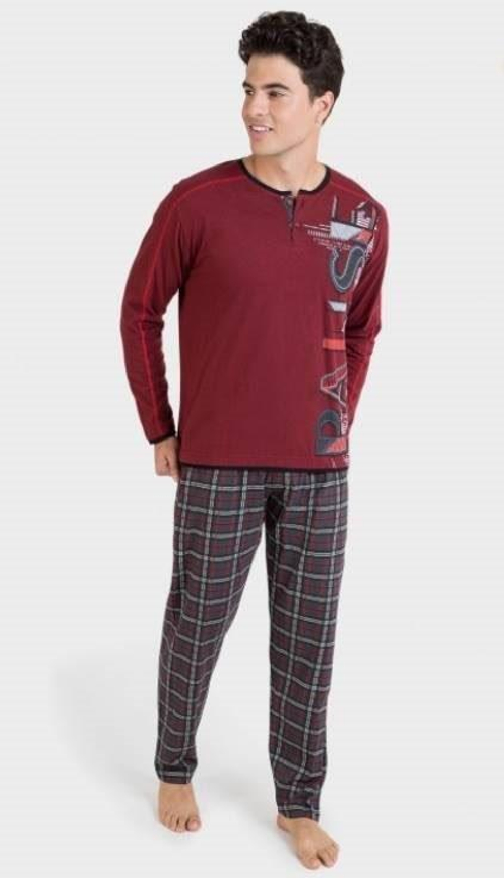 Пижама мужская Massana M11 Deep Red-Vigor P701301