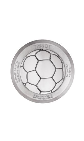 Tissot T095.449.37.057.00 Мужские швейцарские часы посвящены футболу задняя крышка