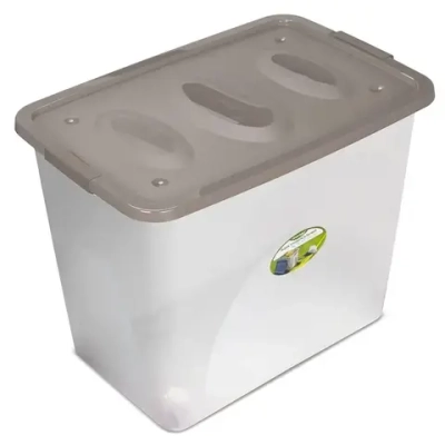 Ящик универсальный Астело 600х480мм на колесиках коричнево-серый (комплект 4 шт)