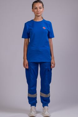 Брюки-джоггеры летние женские Скорая помощь MedicLine цв. ВАСИЛЕК