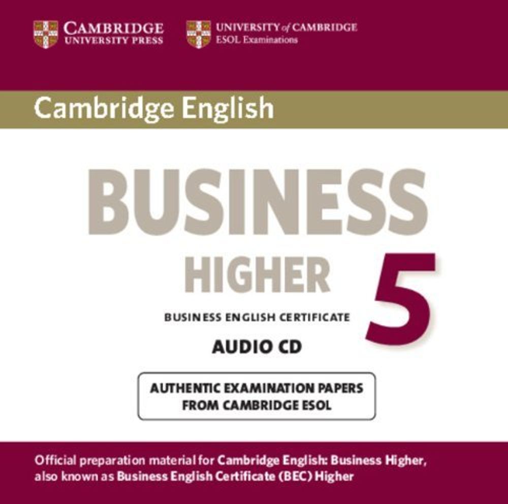 Cambridge BEC Higher 5: Practice Tests Audio CD