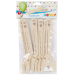 Держатель для шара Набор 6 шт Картонный 20 см (Бежевый)