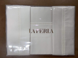 Постельное белье 2 спальное евро La Perla La Perla A bianco белое