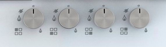 Газовая стеклянная варочная панель Korting HGG 6722 CTW