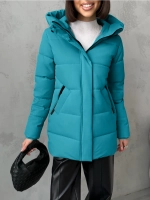 Куртка весенняя удлиненная с капюшоном