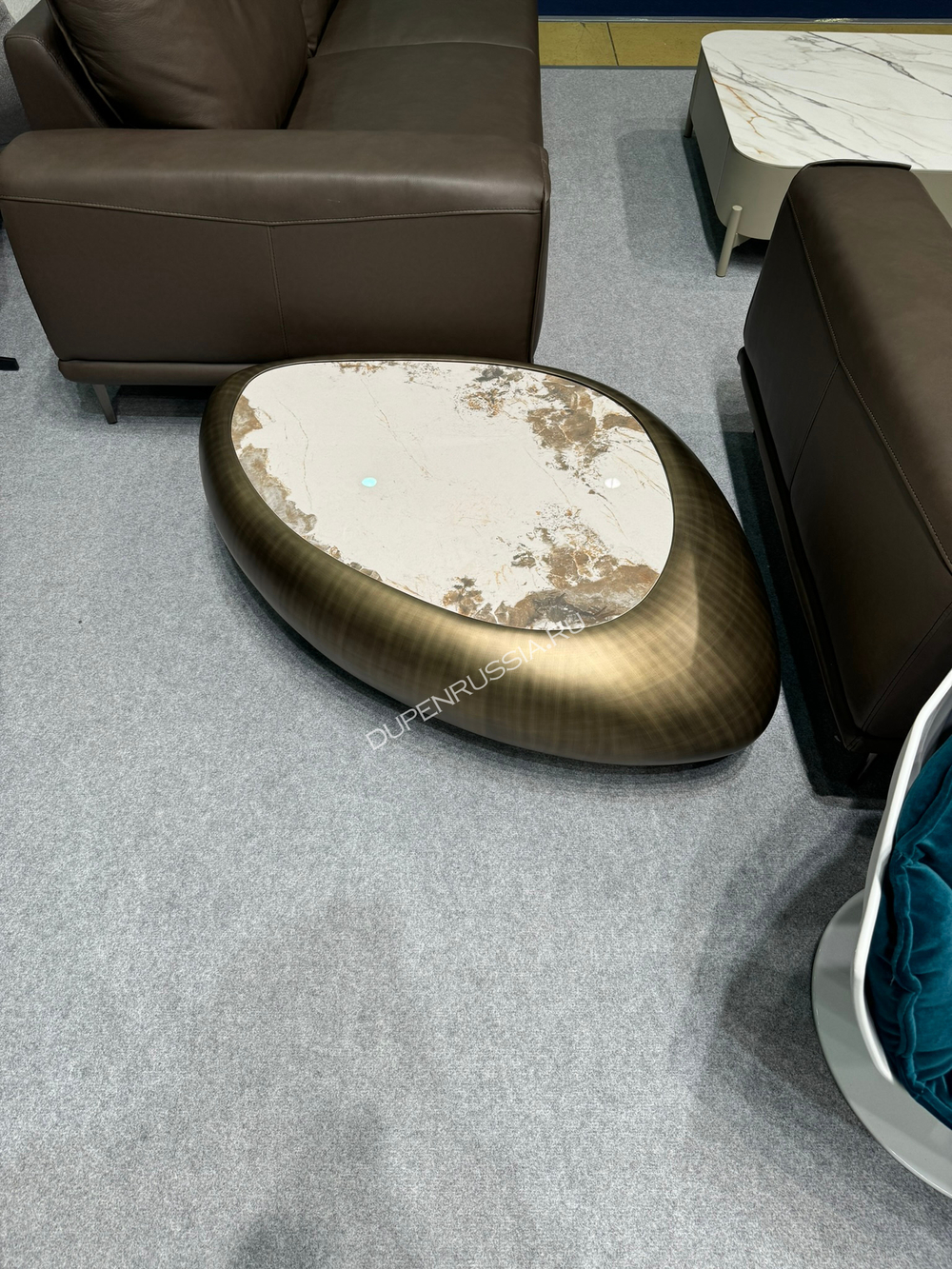 Стол журнальный TG-1156C PANDORA матовая бронза