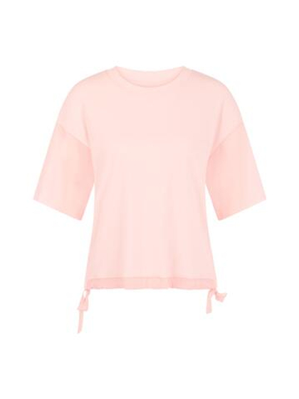 Marc Cain Футболка свободного кроя с полупрозрачными рукавами