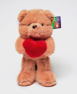 Мягкий "Мишка с сердцем" 30-33 см оптом