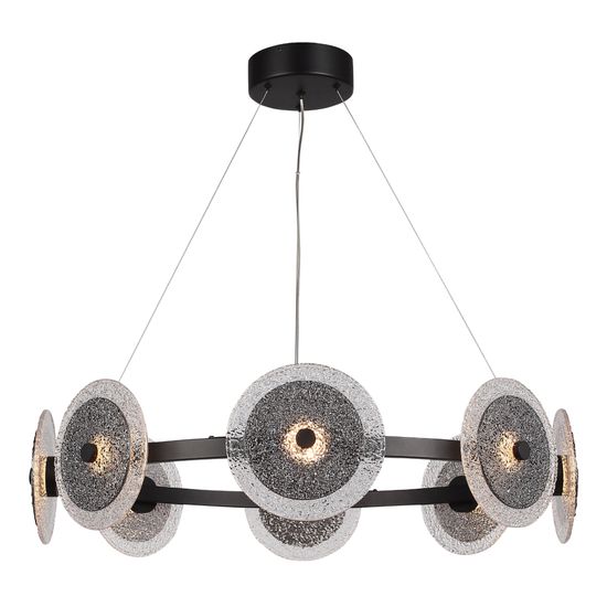 SL6142.443.01 Светильник подвесной ST-Luce черный/дымчатый LED 1*44W 4000K ALUMNO