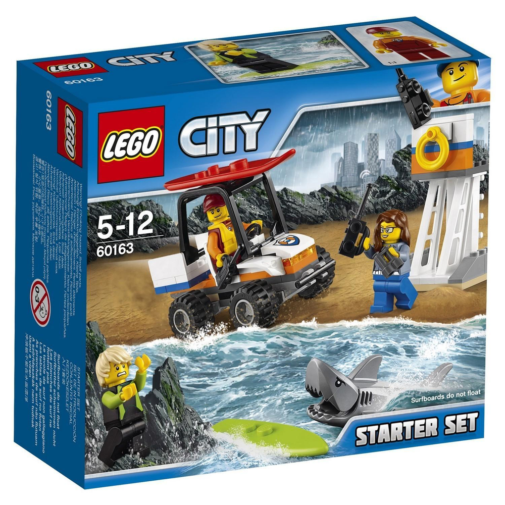 LEGO City: Береговая охрана: Набор для начинающих 60163 — Coast Guard Starter Set — Лего Сити Город