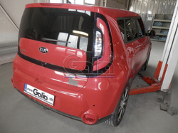 Фаркоп оцинкованный Galia K041C для Kia Soul 2014-(паспорт и сертификат в комплекте)(без электрики)