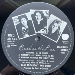 Винтажная виниловая пластинка LP Paul McCartney And Wings Band On The Run (Япония 1975) (Оби) Jet