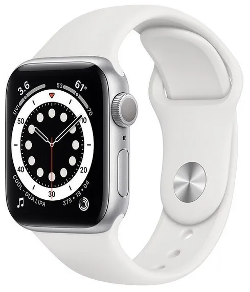 Часы Apple Watch Series 6 GPS 40mm Aluminum Case with Sport Band White (белый)