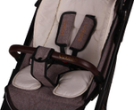 Прогулочная коляска luxmom 609 Коричневый текстиль