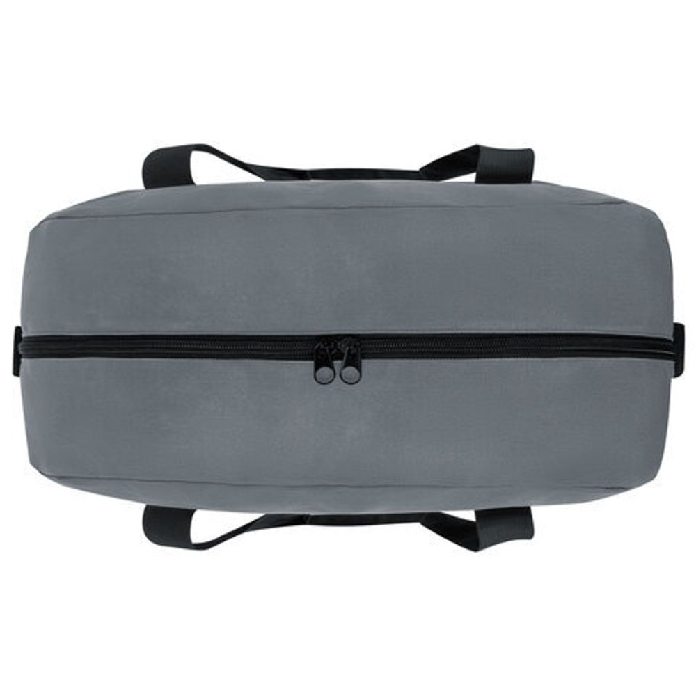 Сумка спортивная HEIKKI BASE (ХЕЙКИ), карман на молнии, черная/темно-серая, 30x44x17 см, 272623