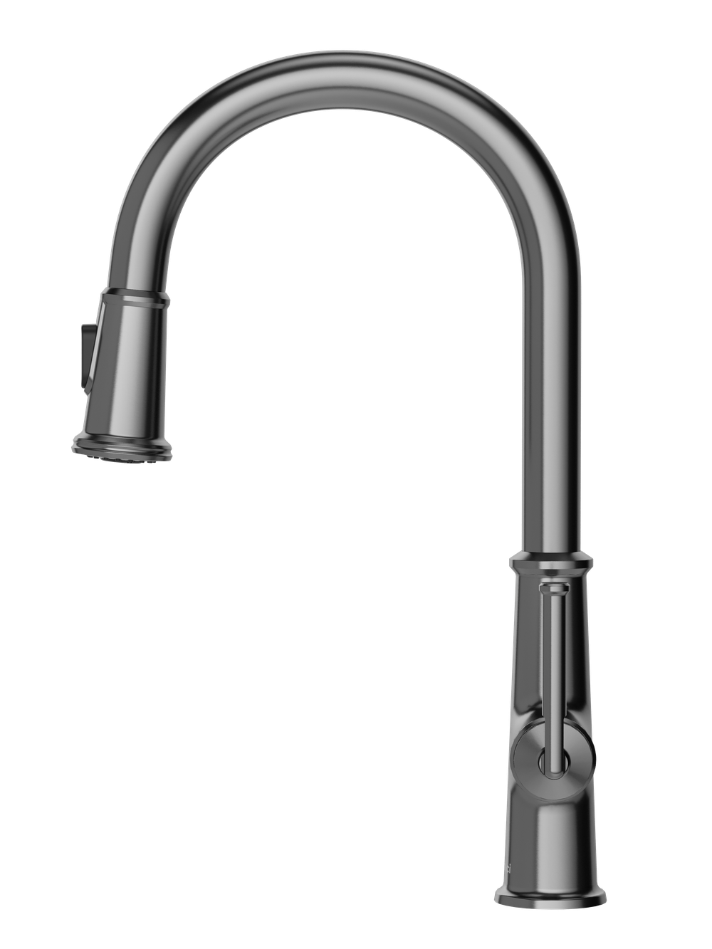 Смеситель для кухни Domaci Римини D569182GB вороненая сталь