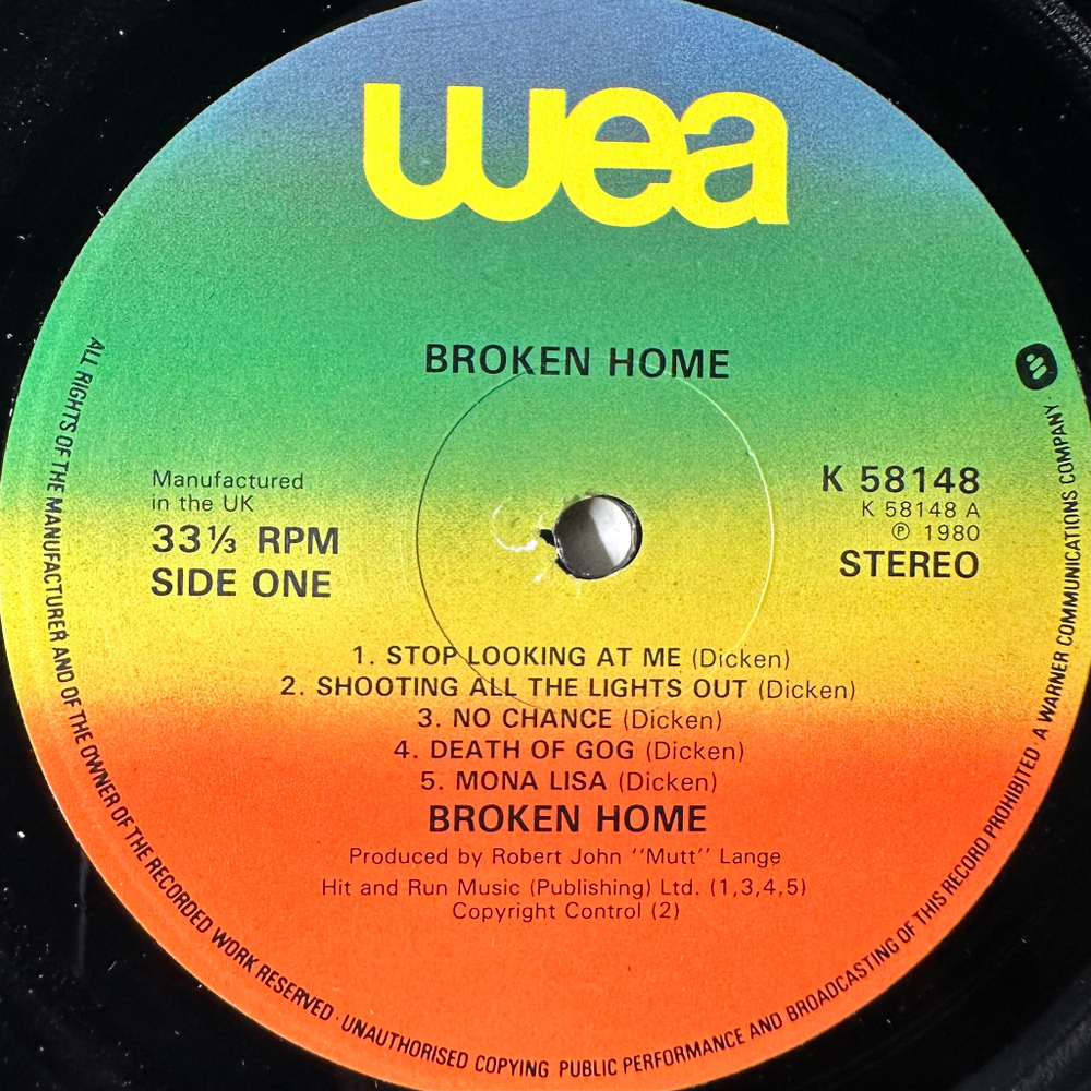 Broken Home – Broken Home (Англия 1980г.)