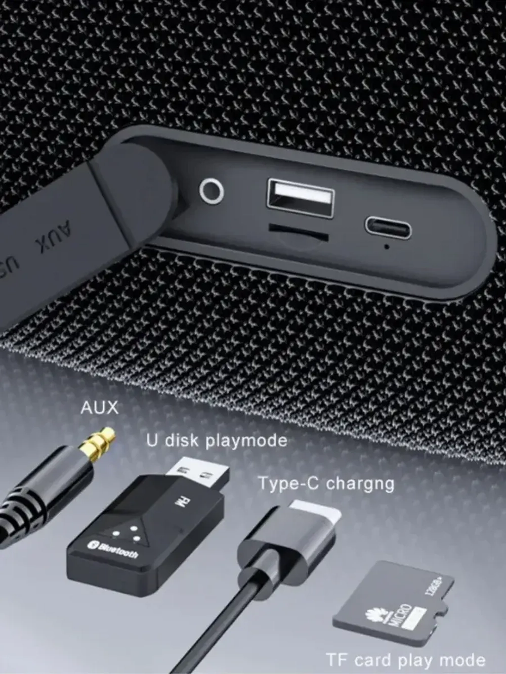 Портативная колонка A6 Max, 80Вт, черный