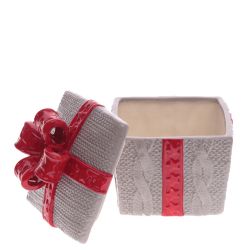 GAEM Конфетница "Подарок", 850 мл, L14 W14 H15 см