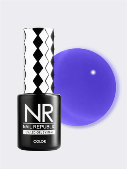 NR Гель-лак Витраж 555 фиолетовый, 10мл