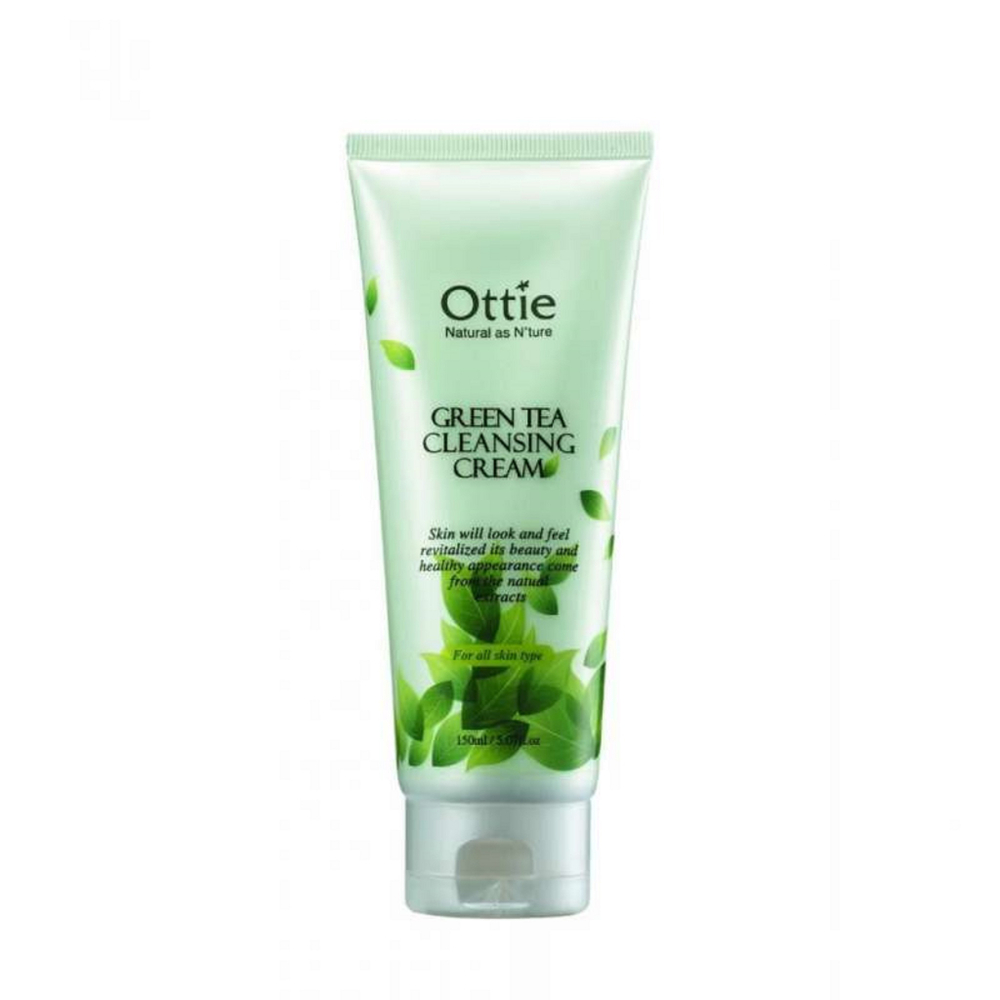 Ottie Green Tea Cleansing Foam пенка с зеленым чаем для всех типов кожи