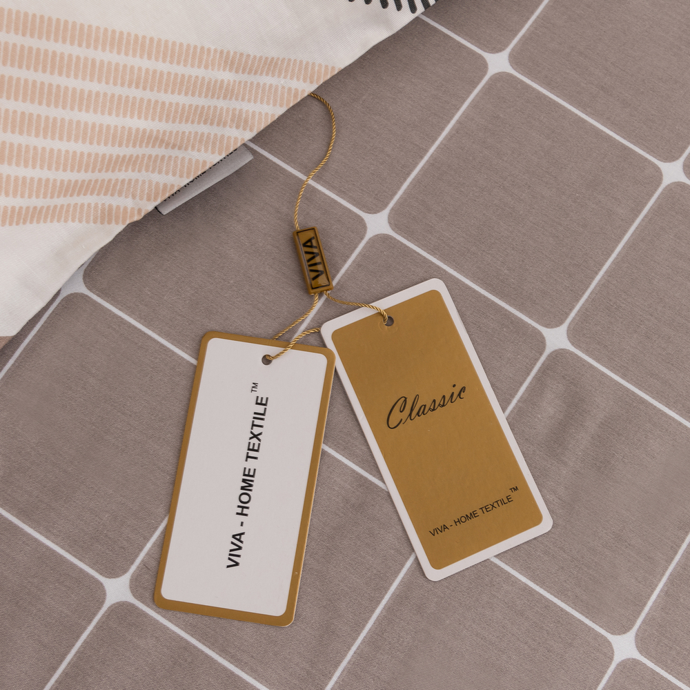 Комплект постельного белья Делюкс Сатин 100% хлопок на резинке LR441