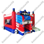 Детский надувной батут "Весёлые пожарные", 5*4*3,2 м