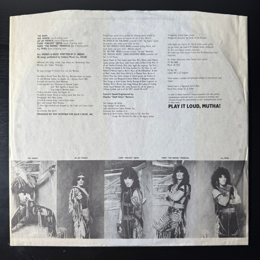 Twisted Sister - Stay Hungry (Германия 1984г.)