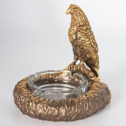 Пепельница Соколиная охота Бронза