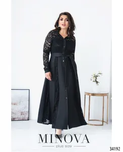 Платье 8618-черный Minova