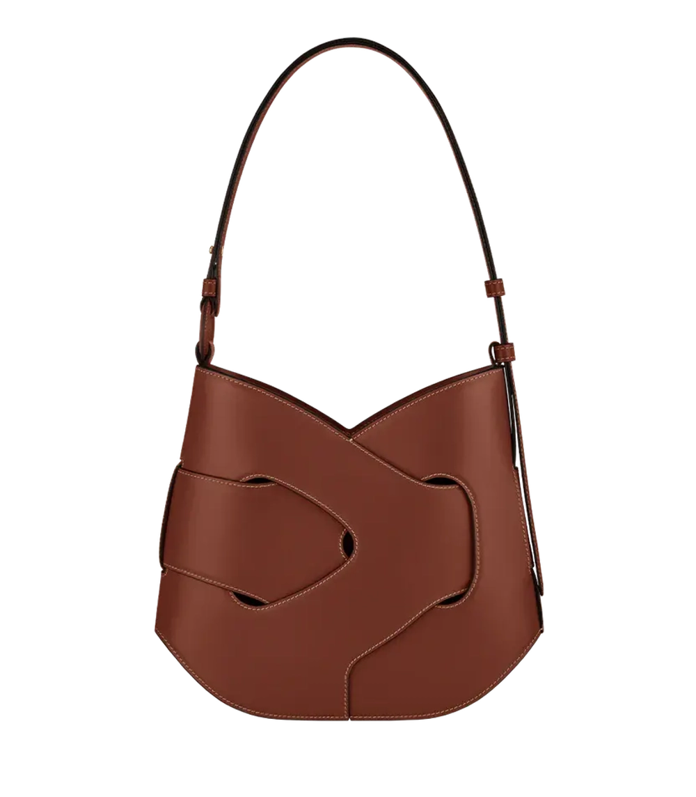 POLENE СУМКА NODDE HOBO, КОНЬЯЧНЫЙ