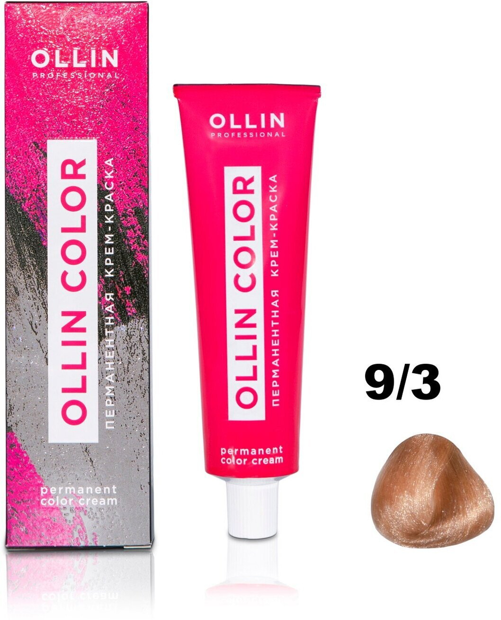 OLLIN COLOR 9/3 блондин золотистый 60мл Перманентная крем-краска для волос