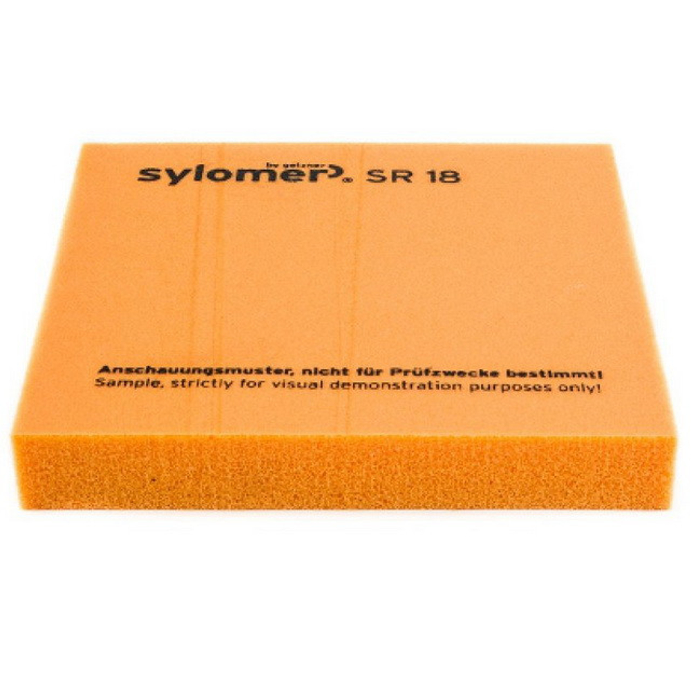 Виброизолирующий эластомер Sylomer SR 18 оранжевый 1500х400х12,5 мм