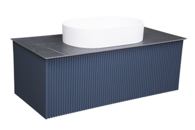 Тумба под раковину La Fenice Terra Blu Grigio синяя 100 FNC-01-TER-BG-100