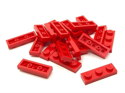 Lego Плитка 1х3 (красный) 362321