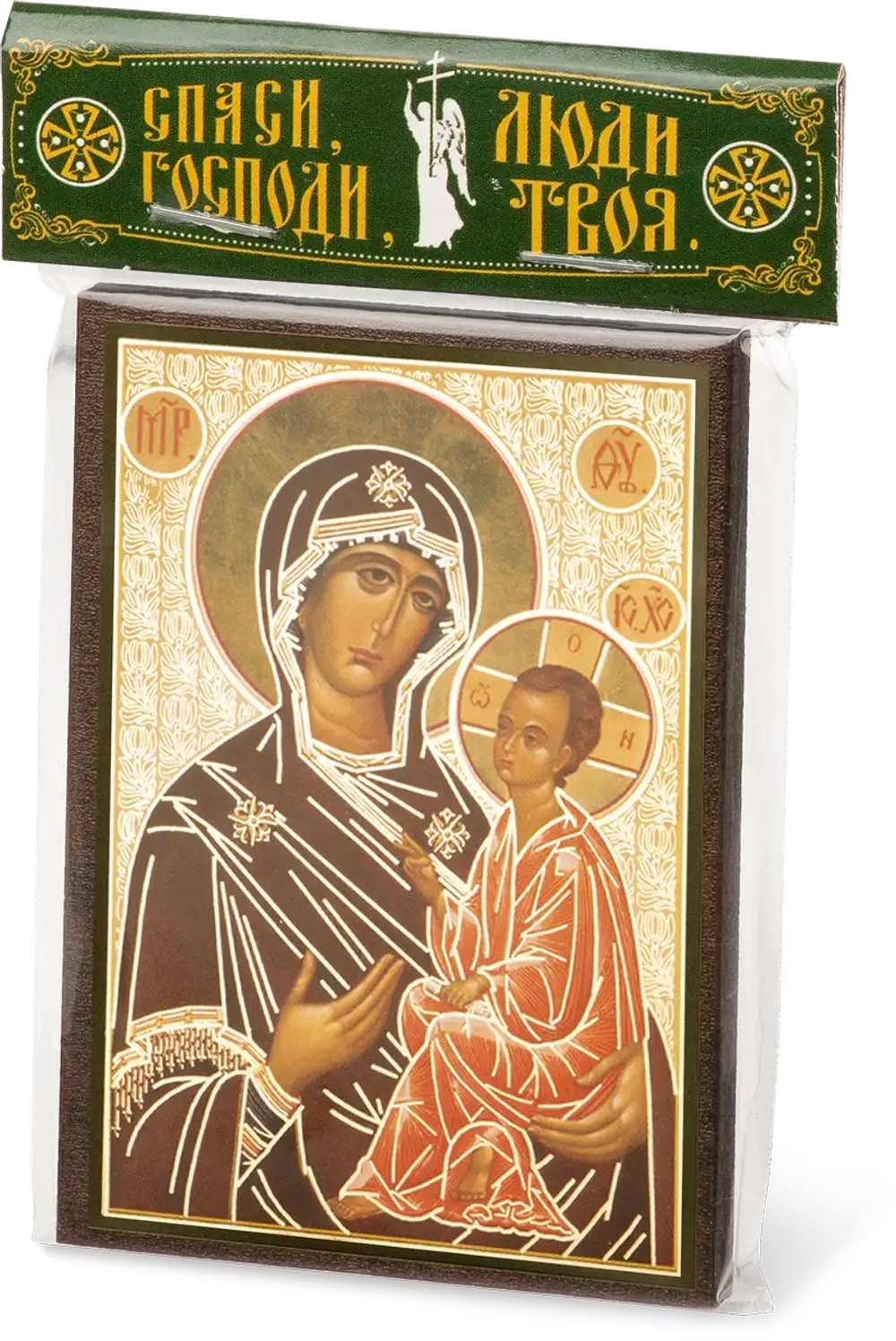 Икона БМ "Тихвинская" 6х9 на МДФ-6