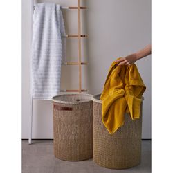 Корзина для хранения Sustainable collection, Ø42х55 см, бежевая