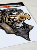 Наклейка - Орел с патроном