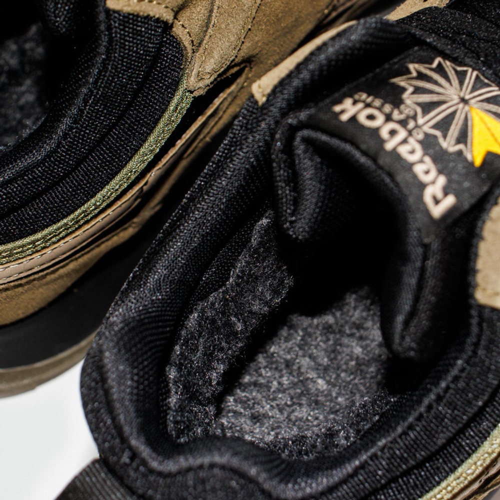 кроссовки Reebok Classic Utility Suede Olive / Black Winter