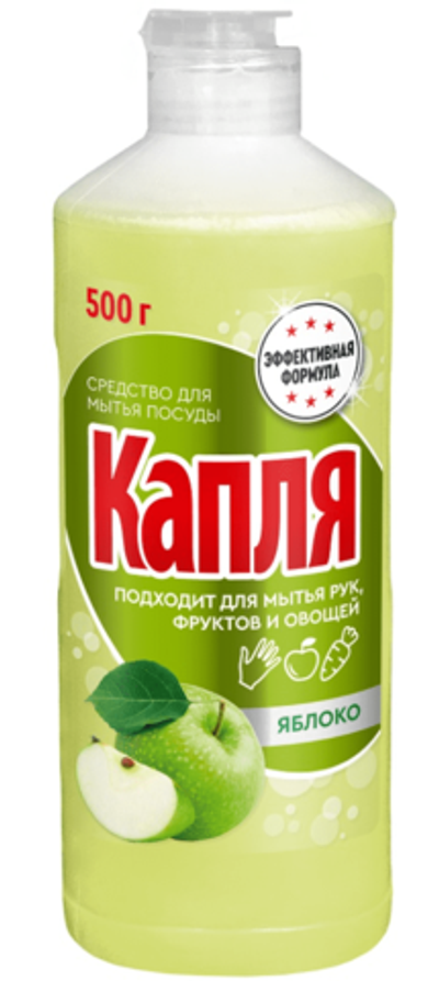 Капля VOX Для мытья посуды 500г Яблоко