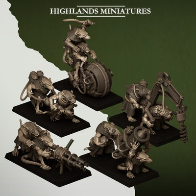 Миниатюра Skaven Vermin Heavy Weapons Team