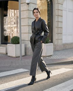 Кожаная куртка SENARI (black)