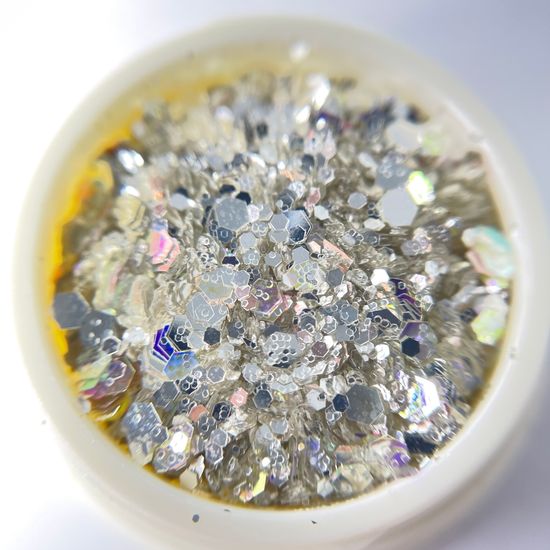 Блестки шестигранники для дизайна ногтей №8