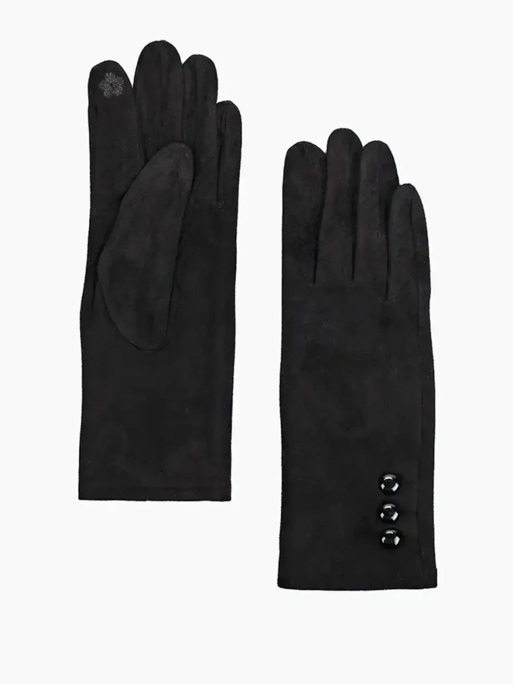 Перчатки из искусственного велюра