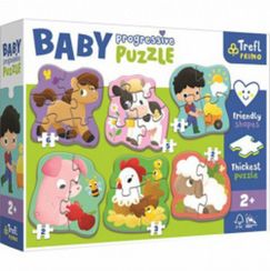 Puzzle "Baby Progressive" - Farm / Trefl_FSC Mix 70%